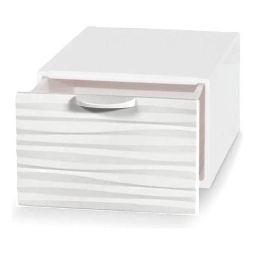 Domoliving Cassetto ordinatore (15,5x21x10,5cm) QBOX WAVE MINI White QBMW01