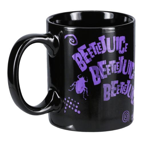 Paladone Tazza mug Ceramica (550ml) Termosensibile Change Color BEETLEJUICE Nero