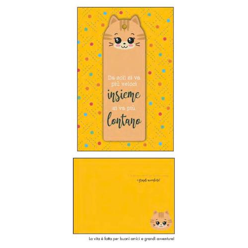 Marpimar Biglietto auguri Compleanno con segnalibro (11,8x16,8 cm) TSD80