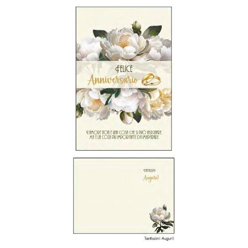 Marpimar Biglietto auguri Anniversario matrimonio (11,8x16,8 cm) GVD102