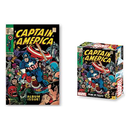 Grandi Giochi Puzzle 300 pz Marvel Capitan America 5a+ (31x46cm) PRIME 3D PUA18000