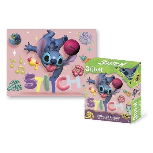 Grandi Giochi Puzzle 500 pz Disney Stitch 6a+ (61x46cm) PRIME 3D PU402000