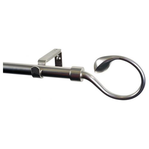 Cintacor Kit bastone tenda Uncino (160x1,9 cm) KITS METAL Cromo satinato FK191