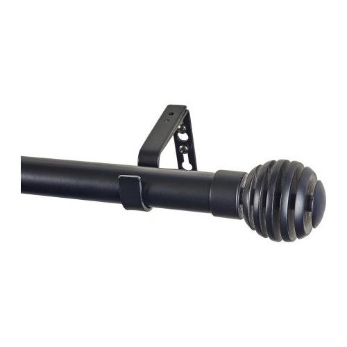 Cintacor Kit bastone tenda Sfera Cerchi (160x1,9 cm) KITS METAL Nero FK207
