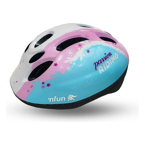 Bonin Casco bambini taglia S/M 52-56 'NFUN Infusion Girl Magic Rosa e azzurro IVC661