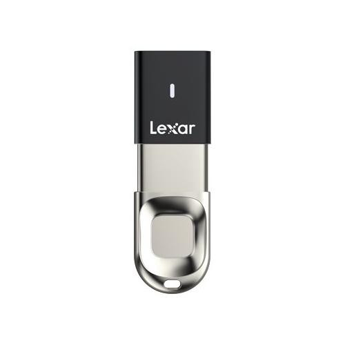 Lexar Chiavetta USB 32GB JUMPDRIVE F35 Fingerprint Black e Silver LJDF35 32GBBK