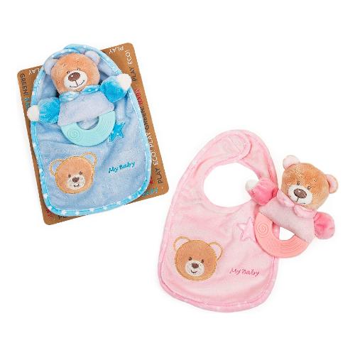 Lelly Bavaglino con pupazzo 16 cm PLAY ECO PLAY GREEN Assortito 800505