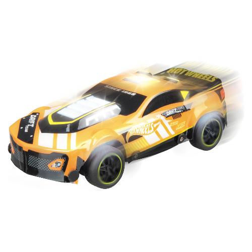Mondo Gioco Radiocomando Auto Drift Road 27 MHz scala 1:24 HOT WHEELS Arancio G041465