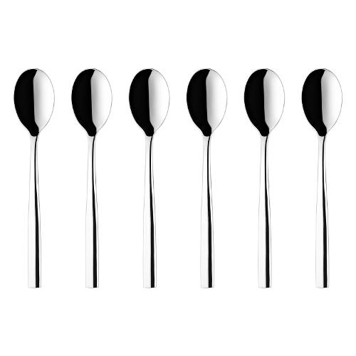 Guzzini Set cucchiaini caffè 6 pz Inox PETRA Cromo lucido 12850863
