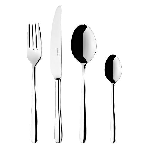 Guzzini Set posate tavola 24 pz Inox FRIDA Cromo lucido 12850163