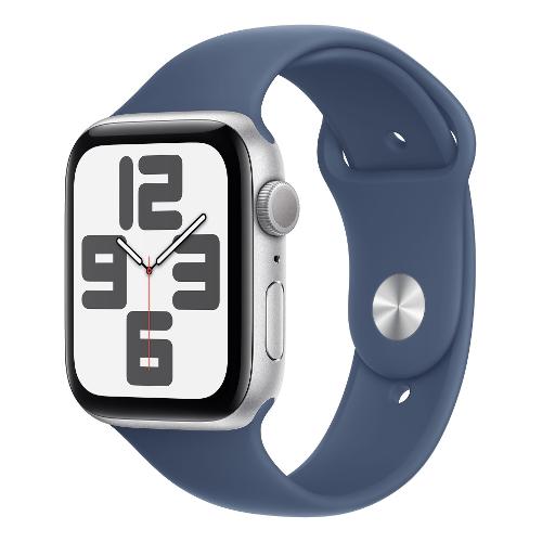 Apple Smartwatch ( OLED ) WATCH SE 2ND Alluminio GPS Sport Silver e Blue 44 mm MXER3QL A