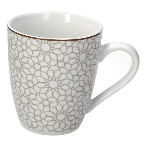 Tognana Tazza mug Porcellana (370ml) HABANA Bianco e Marrone MC014376048
