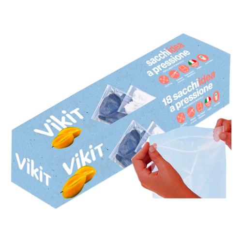 Virinnova Sacchetti congelatore 26 pz 15x17 cm Apri & Chiudi VIKIT Trasparente 2111020