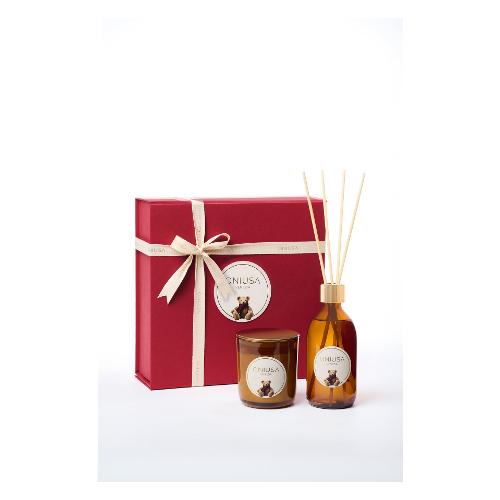 Oniusa Profumatore diffusore (300ml) Un caldo abbraccio con candela 170 gr MAGIC WINTER MW2415