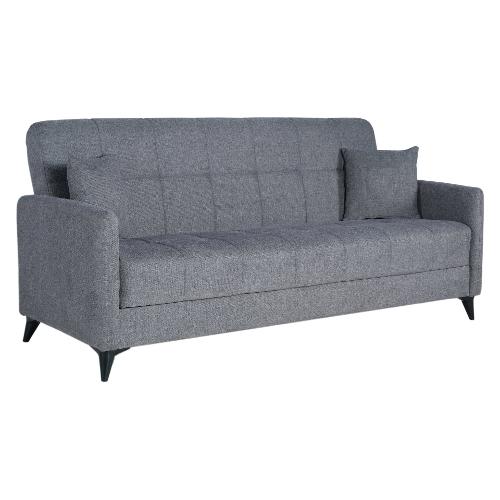 Modams SANTI Divano letto 3 posti lineare Austin04 Grigio