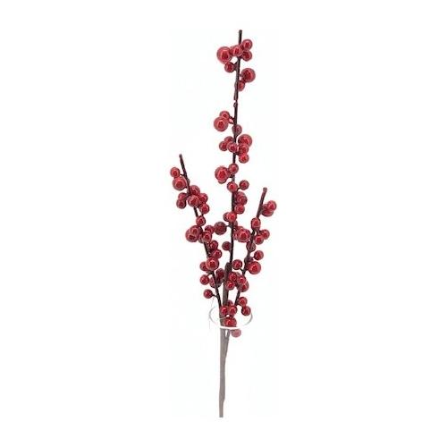 Dhg D.O.O. Stelo natalizio 43cm.Berry Rosso 02973
