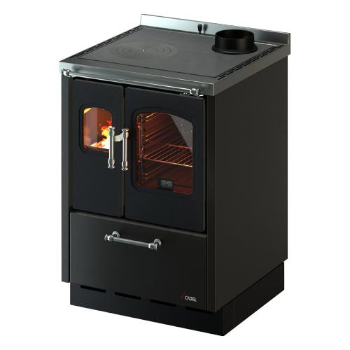 Cadel Cucina legna 6,5kW SMART 60VS Antracite classe A+ 7022222 (59,5x60x86cm)