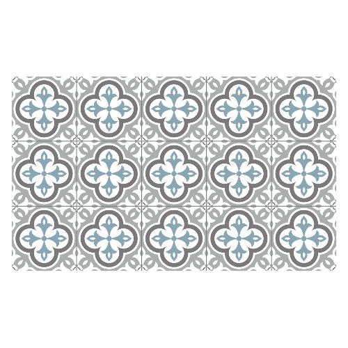 Cintacor Tappeto CROMA Tortora e Turchese (75x45cm) AP3100