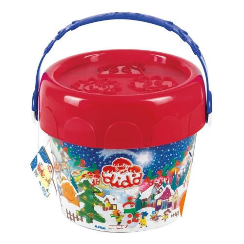 Fila Pasta modellabile Secchiello Natale 12 panetti 50gr e accessori DIDÒ F363100