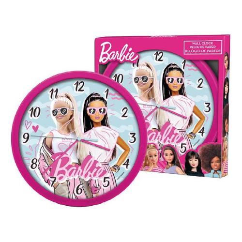 Giocheria Orologio da parete (25cm) BARBIE Fucsia POS240166