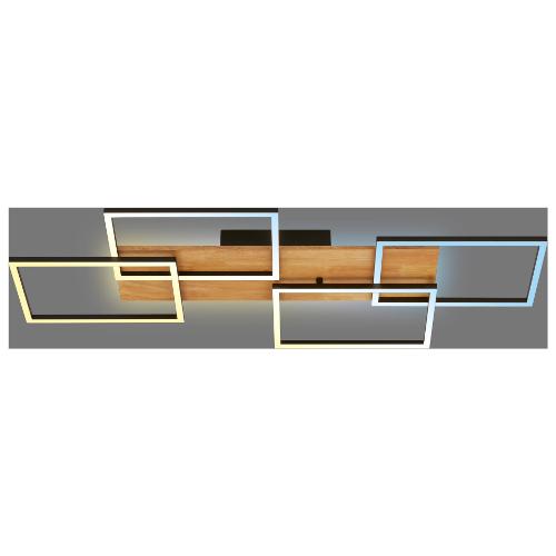 Briloner Plafoniera CORNICE Legno (95,5x8,5x41cm) 3810014 1 luce - LED - Max 47W