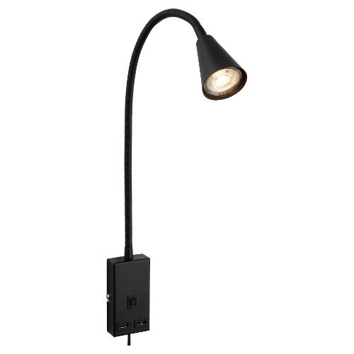 Briloner Applique JUSTRA Nero (48,5x6x42,5cm) 2175015 1 luce - GU10 - Max 10W