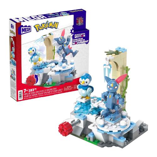 Mega Bloks Piplup e Sneasel Divertimento sulla Neve ( 171 pz ) POKÉMON 7a+ HKT20