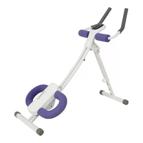 Toorx Panca addominali (116,5x42x60 cm) Salvaspazio Bianco e Viola AB FIT