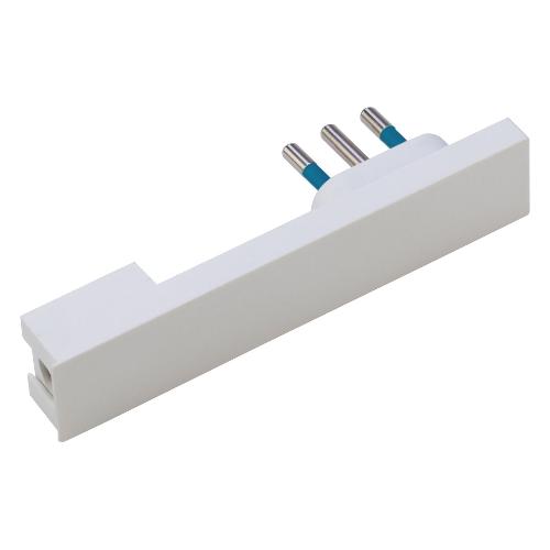 Poly Pool Spina elettrica 2P+T 10A standard italiano cavo 90° Spaziozero bianco PP0416