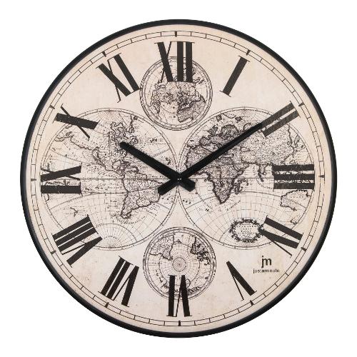 Lowell Orologio da parete (40cm) Emisferic Roman JUSTAMINUTE Nero 21561