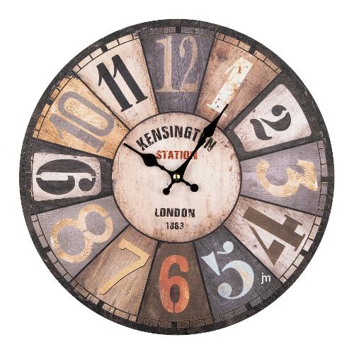 Lowell Orologio da parete (33cm) Kensington Station JUSTAMINUTE Multicolor 21569