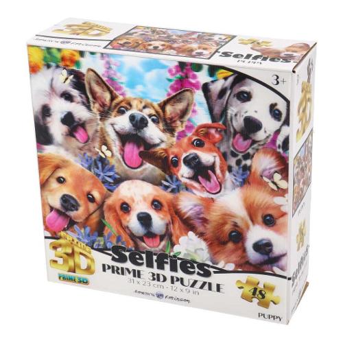 Grandi Giochi Puzzle 48 pz Puppy 36m+ (31x23cm) PRIME 3D SELFIES PUW02000