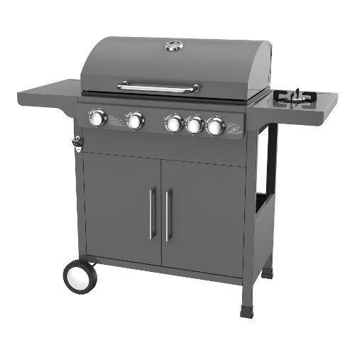 Ompagrill Barbecue GPL con griglia, piastra, forno ECOGAS Grigio EXPERT 5