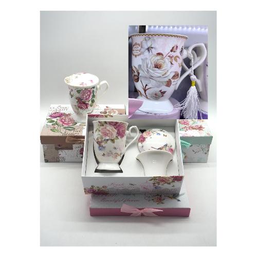 Creare Italia Tisaniera Ceramica con filtro FIORI Assortito 31436