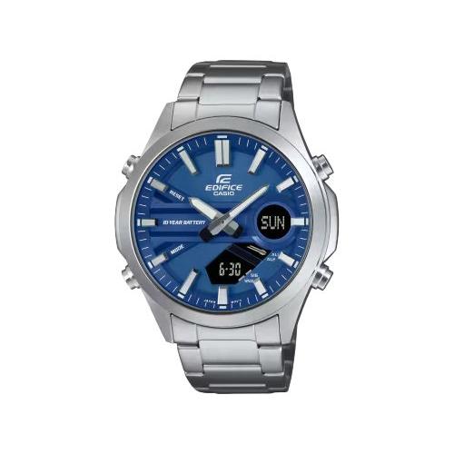 Casio Orologio EDIFICE Silver e Blue EFV C120D 2AEF