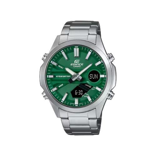 Casio Orologio EDIFICE Silver e Green EFV C120D 3AEF