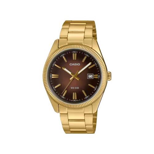 Casio Orologio STANDARD Gold e Brown MTP 1302PGC 5AVEF