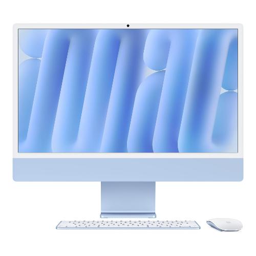 Apple All in one 23,5" IMAC Blue MWUF3T A CPU Apple M4 Ram 16GB Hd 256GB Scheda grafica Apple GPU