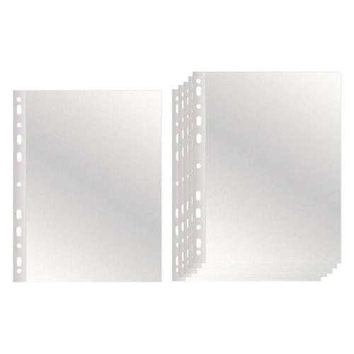 Nikoffice Set buste raccoglitori anelli finitura buccia d'arancia 50 pz A4 (22x30cm) Trasparente 01NIK004/2
