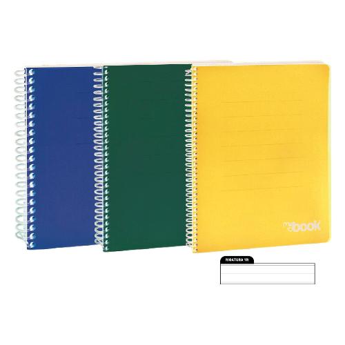 Nikoffice Quaderno con spirale 1R (1 rigo) A4 MY BOOK assortito 30NIK080