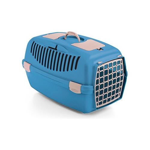Stefanplast Tasportino gatti e cani GULLIVER 2 azzurro taglia piccola (36x55x35 cm) 99800