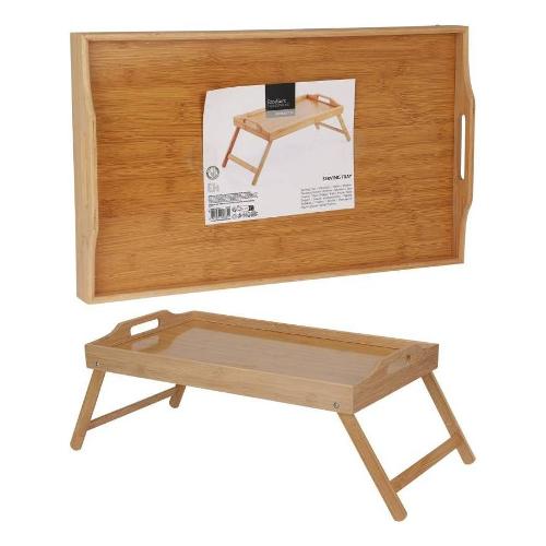 Koopman Vassoio letto (50x30x21cm) EXCELLENT HOUSEWARE Bamboo naturale C80653450