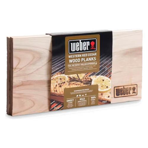 Weber Legna affumicatura WOOD PLANKS Western Red Cedar 2 panetti 30x15 cm 17522