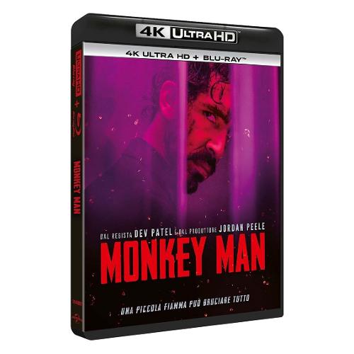 Plaion Blu Ray 4K Monkey Man (4K Ultra Hd+Blu-Ray) - Dev Patel 1144897