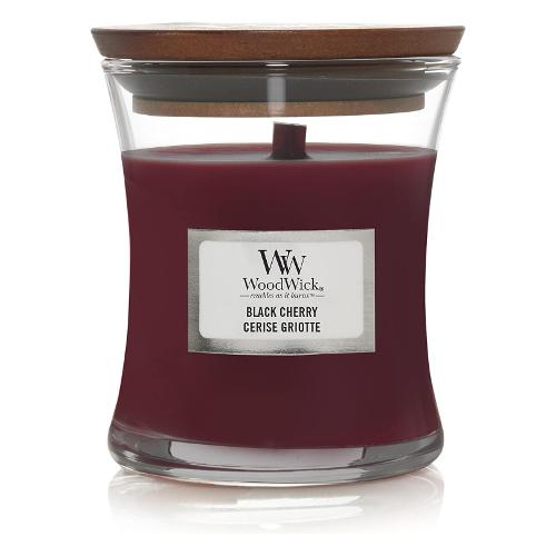 Yankee Candle Candela profumata Black Cherry (9,7x11,7cm) Clessidra media 60 ore WOODWICK Rosso 92100E