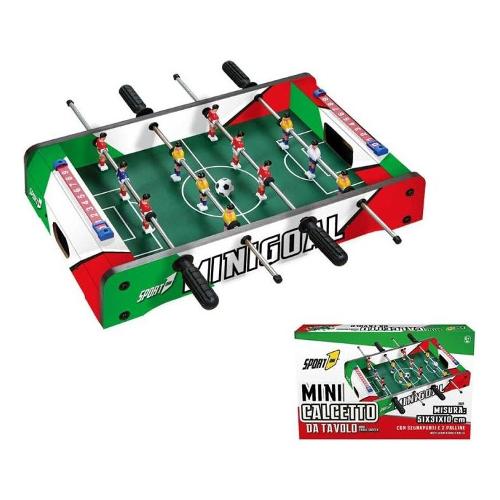 Mandelli Calciobalilla Mini Goal da tavolo (51x31x10cm) aste uscenti SPORT ONE Tricolore 706200451