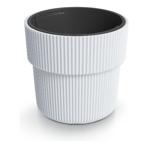 Prosperplast Vaso piante cilindro POLLON bianco (30x28,5 cm)