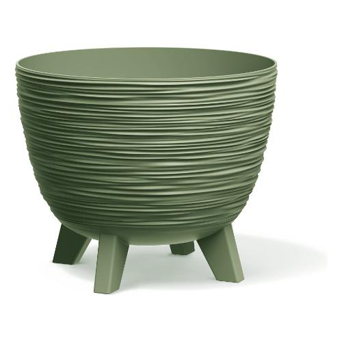 Prosperplast Vaso piante tondo con 4 piedi supporto FURU rosmarino (23,6x19,5 cm) CT24 L4