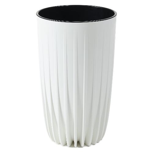 Lamela Vaso piante alto tondo MIRA bianco (25,3x42 cm)