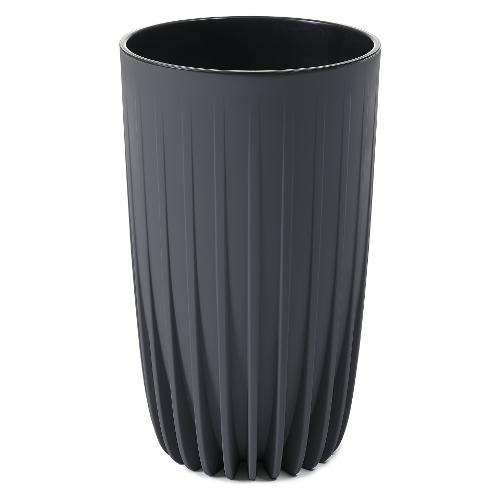 Lamela Vaso piante alto tondo MIRA antracite (25,3x42 cm)